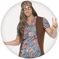 Mens Orion The Hippie Costume 1960s 60s 70s 1970s Groovy Hippy Funny  Outfits 