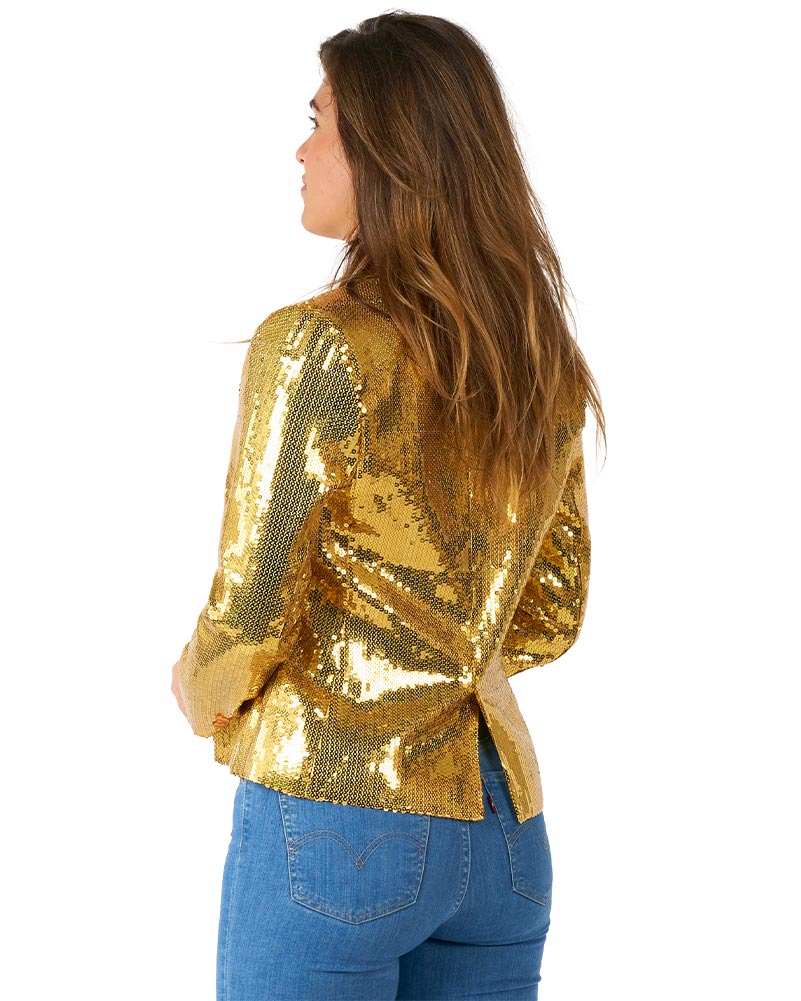 Gold Sequins Womens Suitmeister Jacket