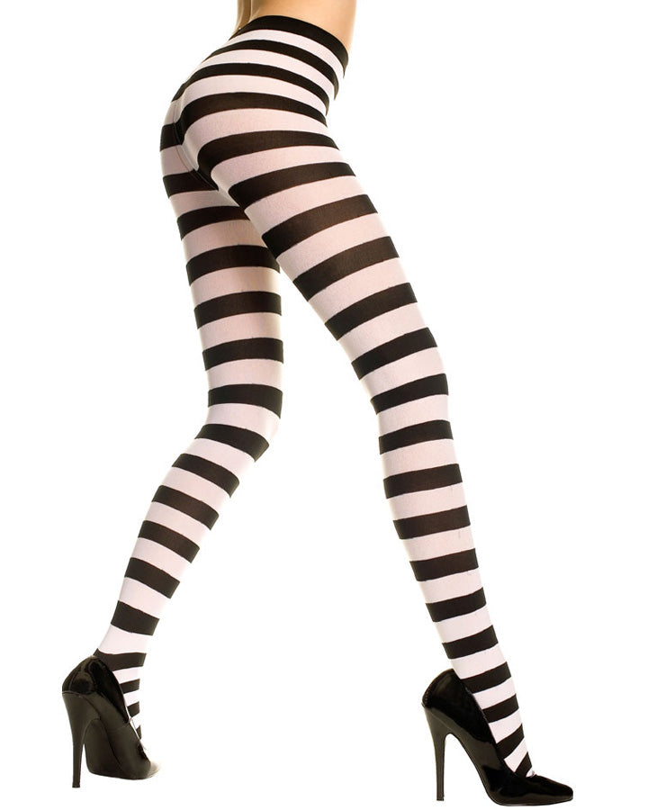 Wide Striped Tights