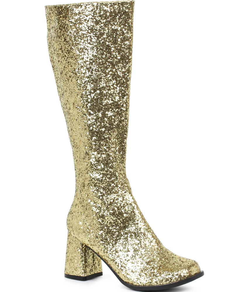 Gold on sale disco boots