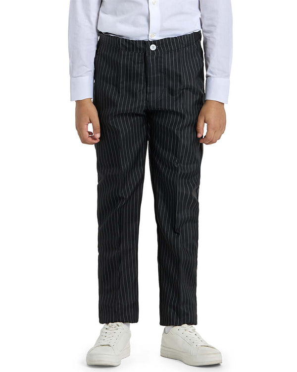 20s Gangster Pinstripe Black Boys Suitmeister