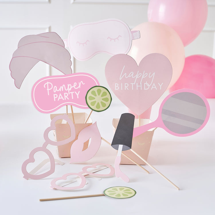 Pamper Party Photobooth Props