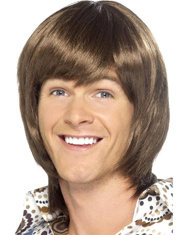 70s Heartthrob Brown Wig