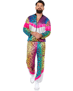 80s Neon Animal Shell Suit Adult Costume