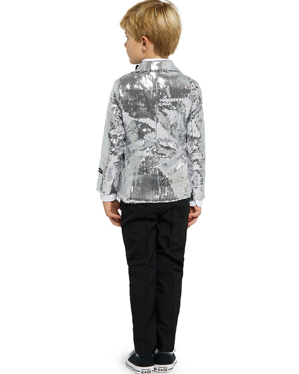 70s Sequins Silver Boys Suitmeister Jacket