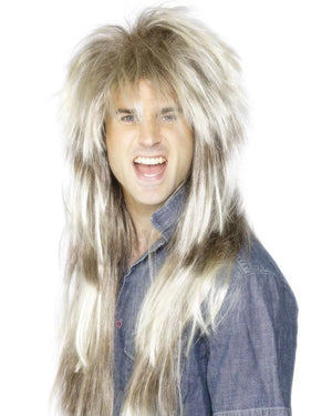 80s Long Blonde Mullet Wig