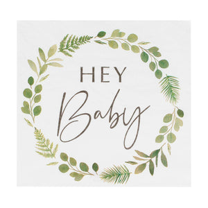 Botanical Baby Hey Baby Botanical Napkins Pack of 16