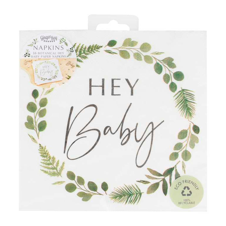 Botanical Baby Hey Baby Botanical Napkins Pack of 16