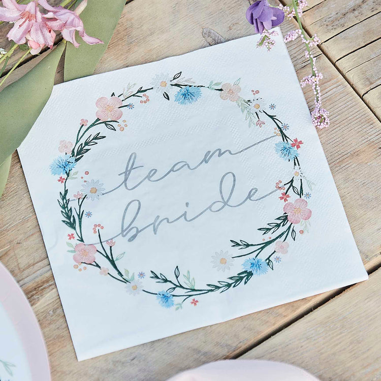 Boho Bride Lunch Napkins Pack of 16