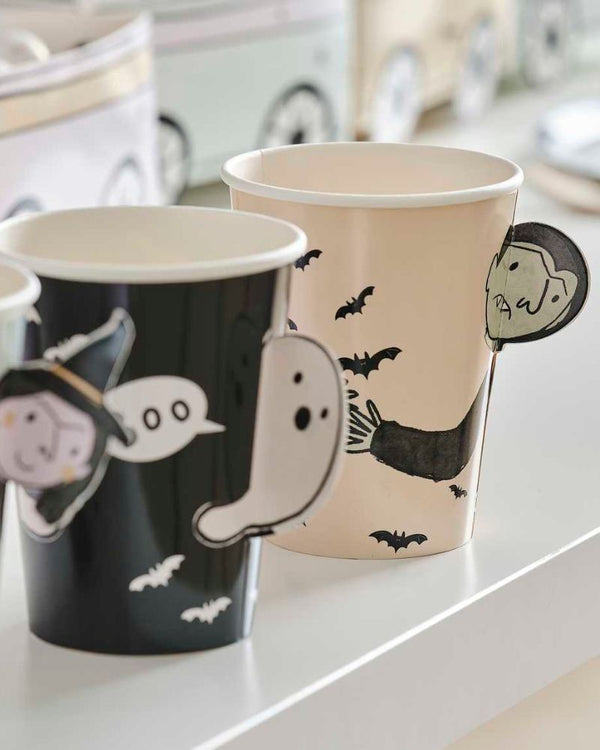 Boo Crew Character Halloween Paper Party Cups Pack of 8