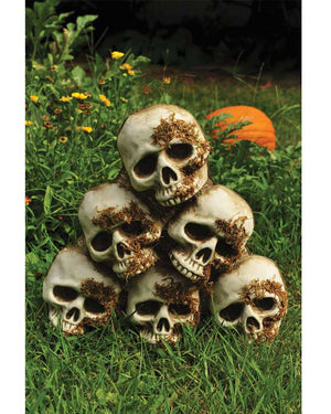 Skull Pyramid Graveyard Decor 46cm