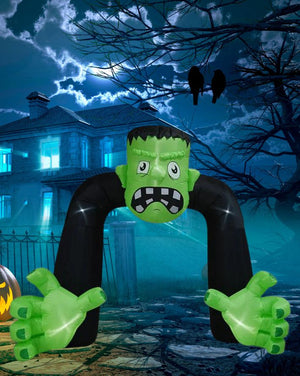 Frankenstein Arch With Projector Lawn Inflatable 2.5m