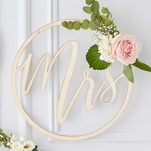 Gold Wedding Backdrop Wooden Hoop Pack of 3