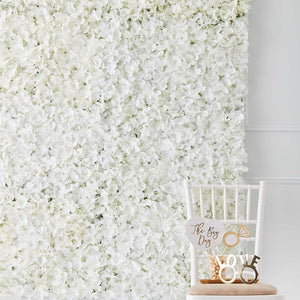 White Wedding Flower Wall