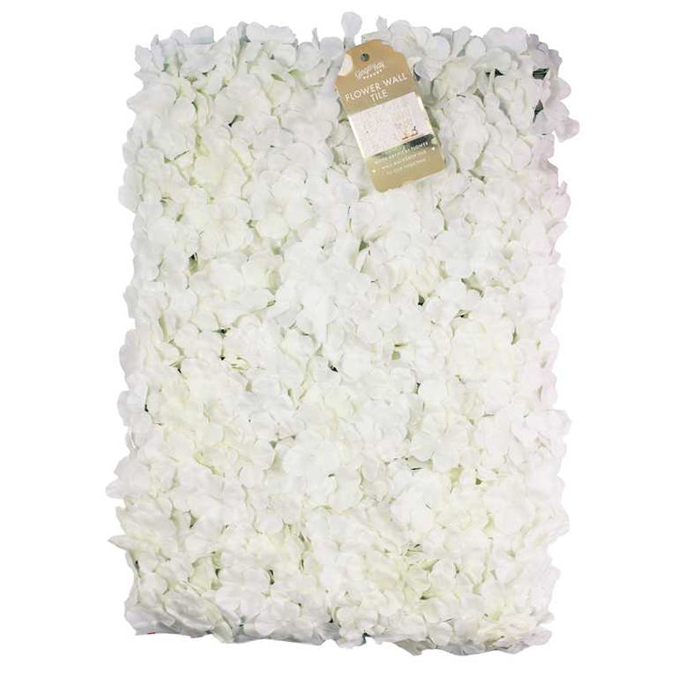 White Wedding Flower Wall