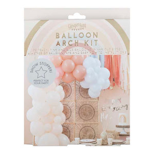 Happy Everything Balloon Arch Backdrop Rainbow Muted Pastels Pack of 75