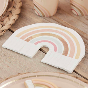 Happy Everything Napkins Rainbow Fringe Gold Foiled Pack of 16
