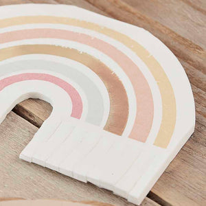 Happy Everything Napkins Rainbow Fringe Gold Foiled Pack of 16