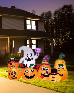 Pumpkin Family Lawn Inflatable 2.2m