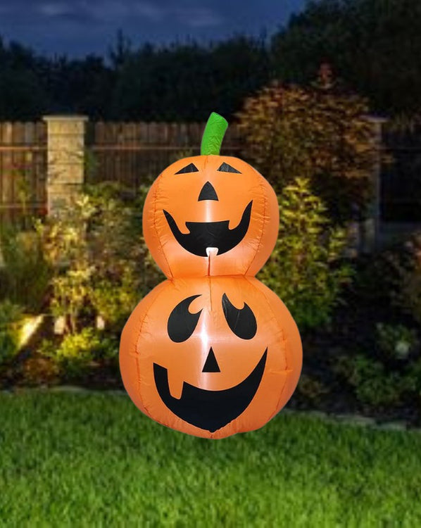 Halloween Pumpkin Stack Lawn Inflatable 1m