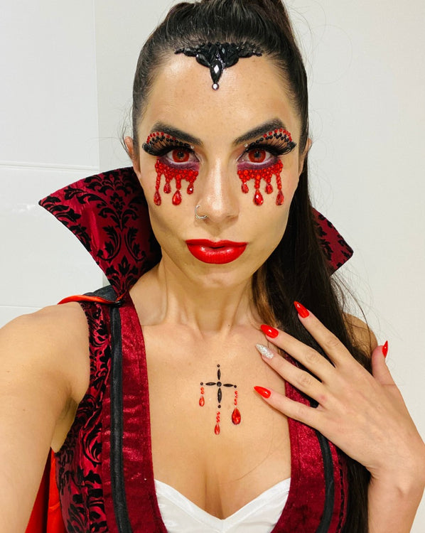 Halloween Vampire Adhesive Face Jewels