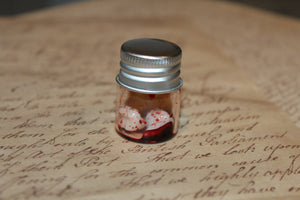 Pulled Out Bloody Teeth Specimen Jar Prop