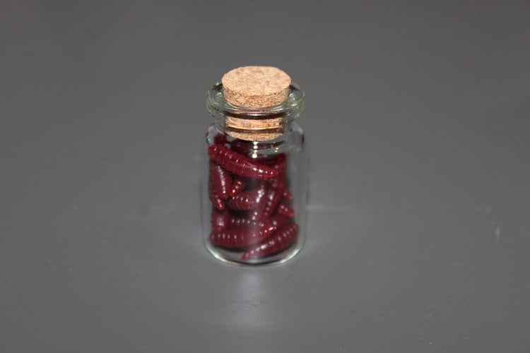 Mini Worms in Specimen Vial Prop