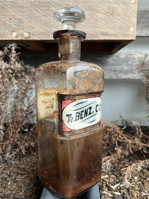 Antique 1890s Apothecary Bottle