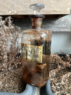 Antique 1890s Apothecary Bottle