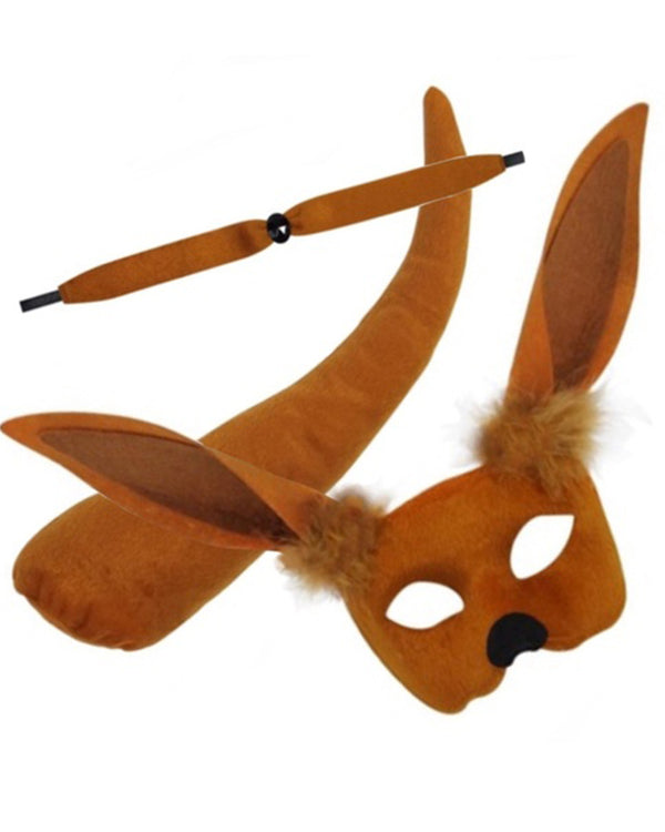 Kangaroo Deluxe Mask and Tail Set