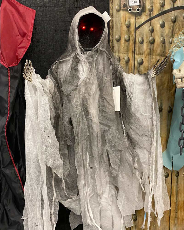 Light Up Faceless Hanging Reaper Animatronic 1m