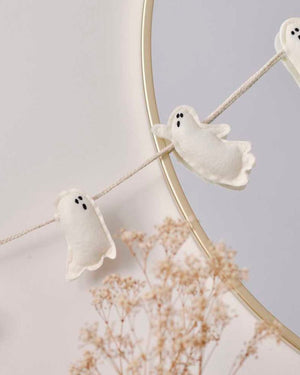 Pumpkin Spice Felt Ghost Bunting 2m