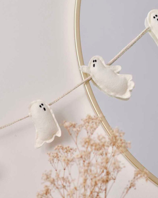 Pumpkin Spice Felt Ghost Bunting 2m