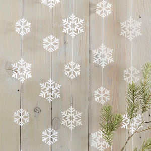 Rustic Christmas Snowflake Garland