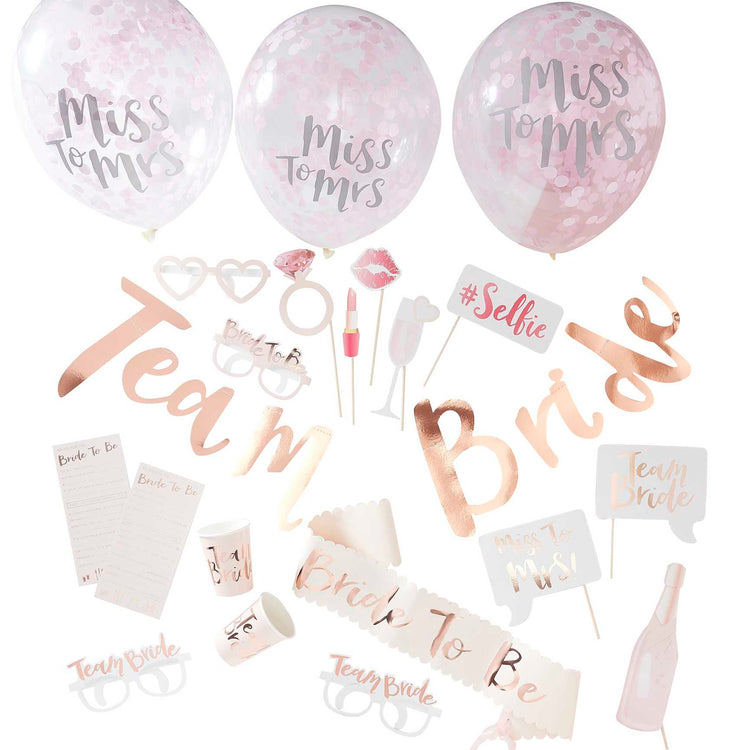 Team Bride Party In A Box Pack of 10