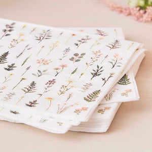 Lets Par Tea Floral Print Cocktail Paper Napkins Pack of 16