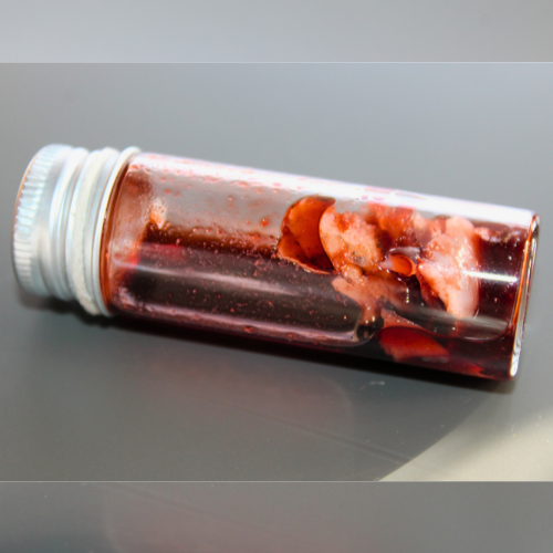 Crime Scene Body Flesh Specimen Vial Prop