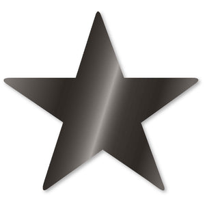 Foil Star Cutouts Jet Black