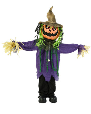 Standing Scarecrow Animated Decoration 1.1m