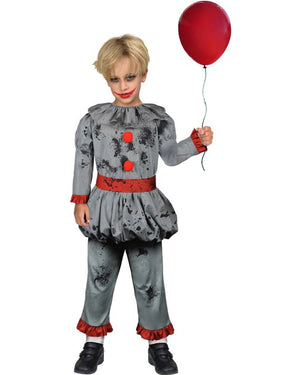 Bad Clown Boys Costume