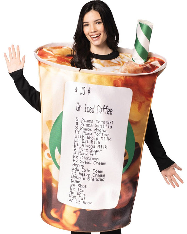 Baristas Nightmare Coffee Cup Adult Costume