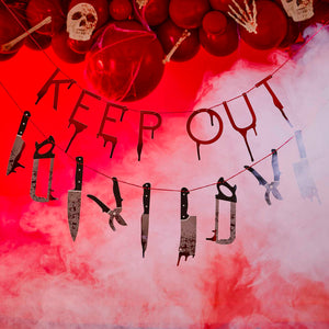 Bad Blood Keep Out Bunting Banner 1.5m