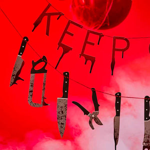 Bad Blood Keep Out Bunting Banner 1.5m