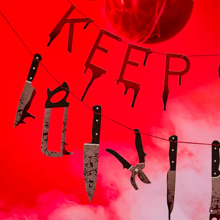 Bad Blood Keep Out Bunting Banner 1.5m