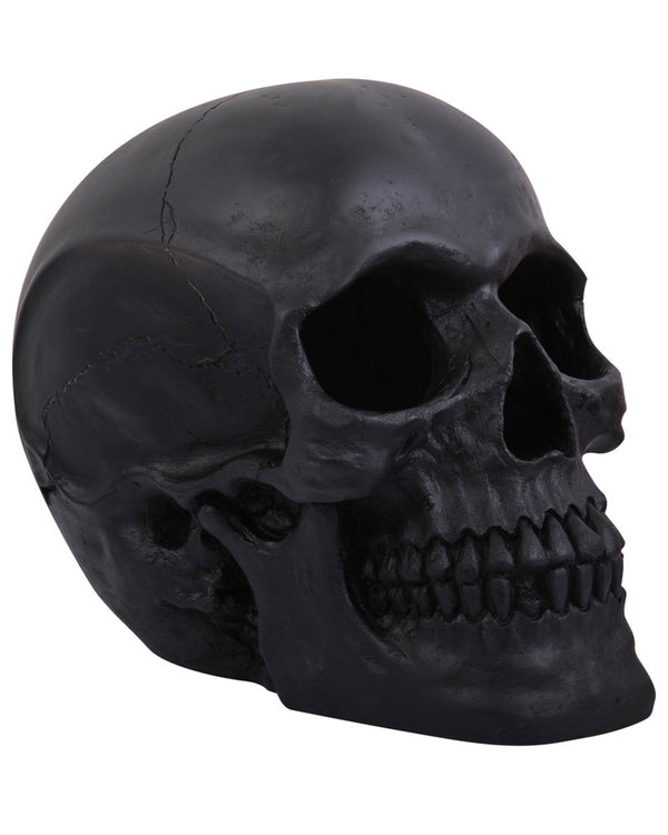 Black Matte Skull Decoration