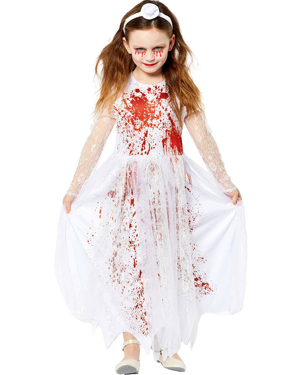 Bloody Bride Girls Costume 6-8 Years