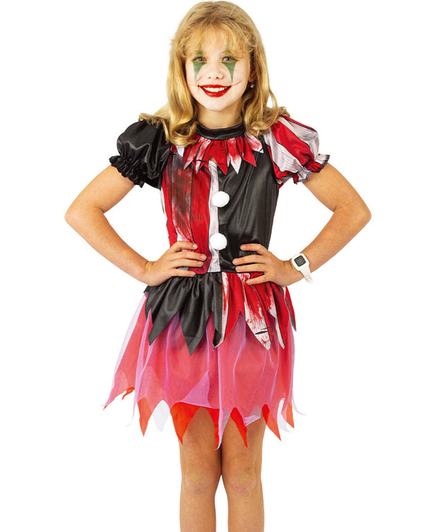 Bloody Clown Girls Costume