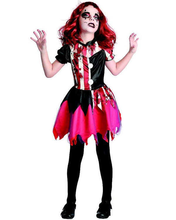 Bloody Clown Girls Costume