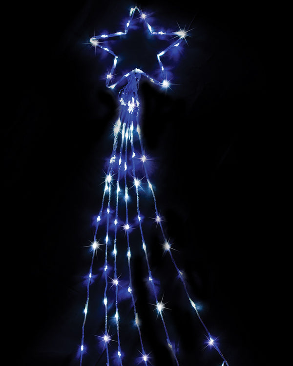 Blue White LED Waterfall Star 200 Piece 3m