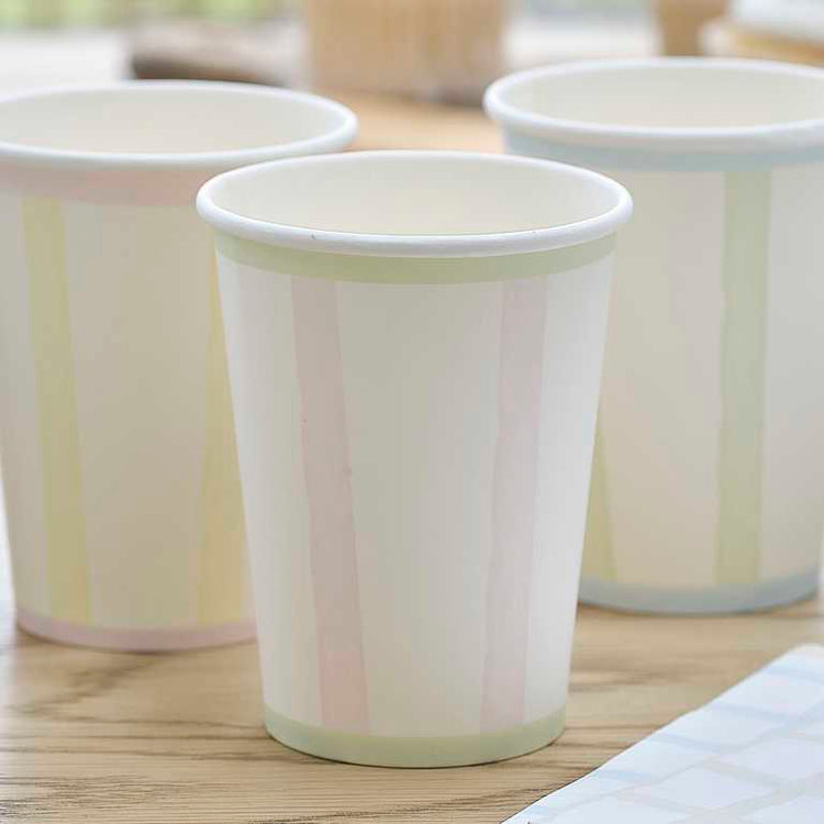 Hop Hop Hooray Gingham Paper Cups Pack of 8